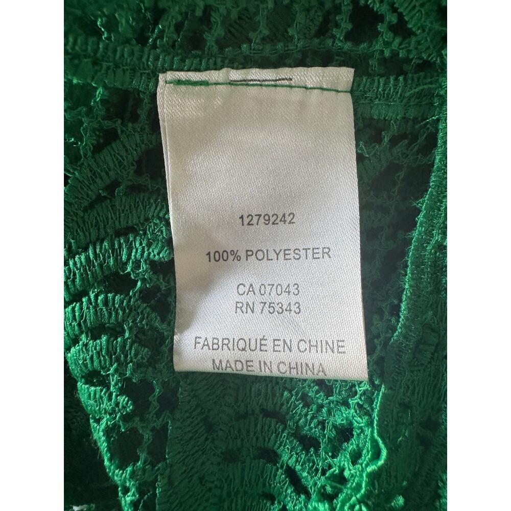 House of Harlow 1960 Green Guipure Lace Palace & Palm Maxi Coverup Dress - Picture 11 of 11